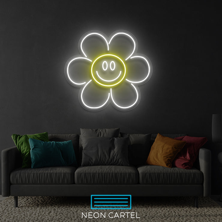 Sunflower Smile Neon LED Sign