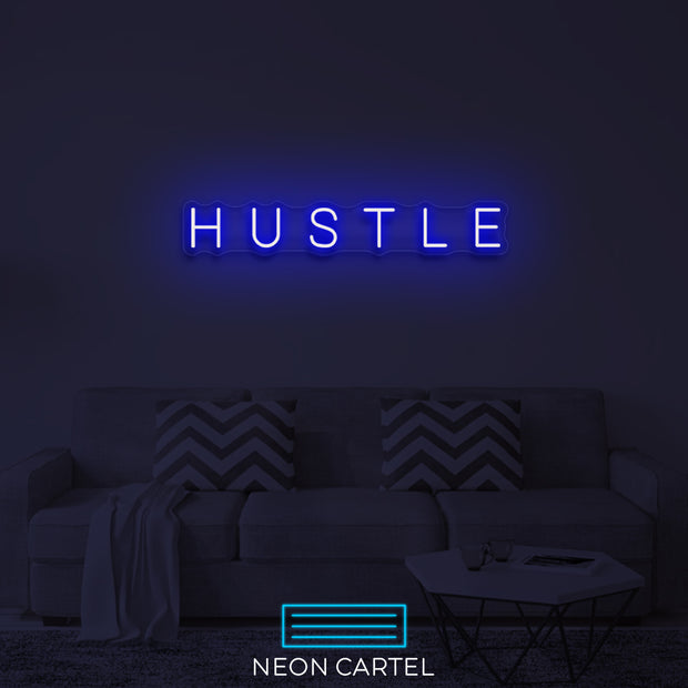 HUSTLE Neon LED Sign