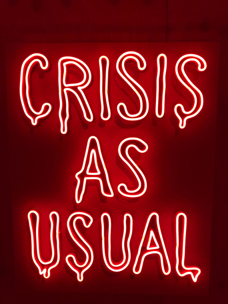 Limited Edition van Goghsky Crisis As Usual - After Banksy Neon LED Sign