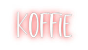 Custom Neon: Koffie