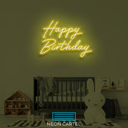 Happy Birthday Neon LED Sign