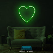 Love Heart Neon LED Sign