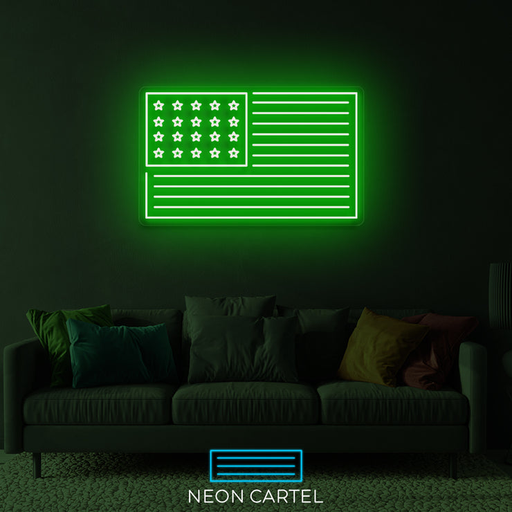 United States of America Neon LED Sign