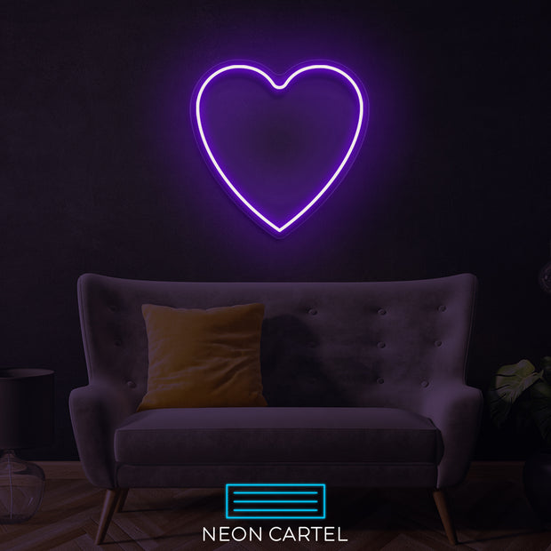 Love Heart Neon LED Sign