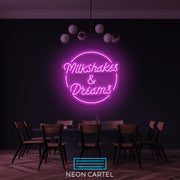 Milkshakes & Dreams Neon Led Sign