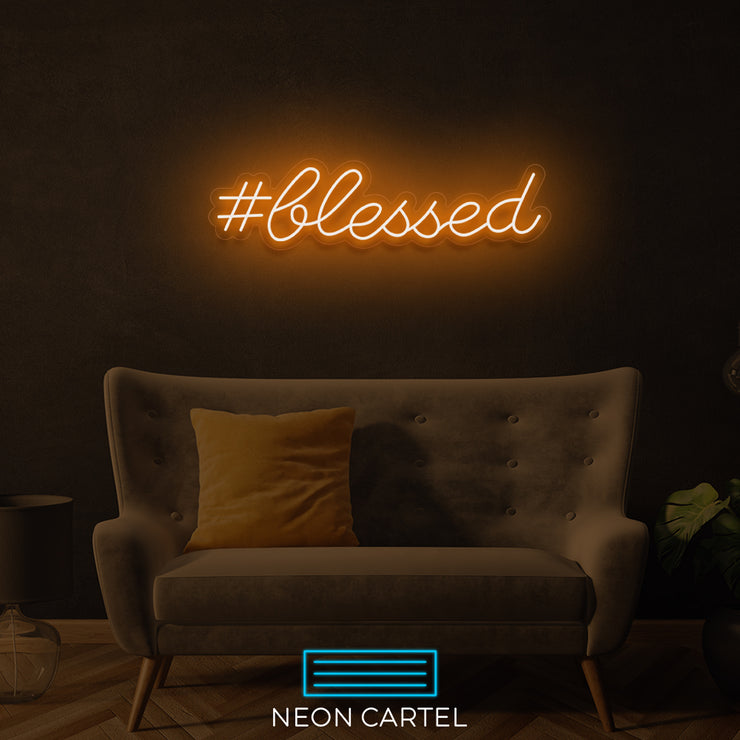 #Blessed Neon LED Sign