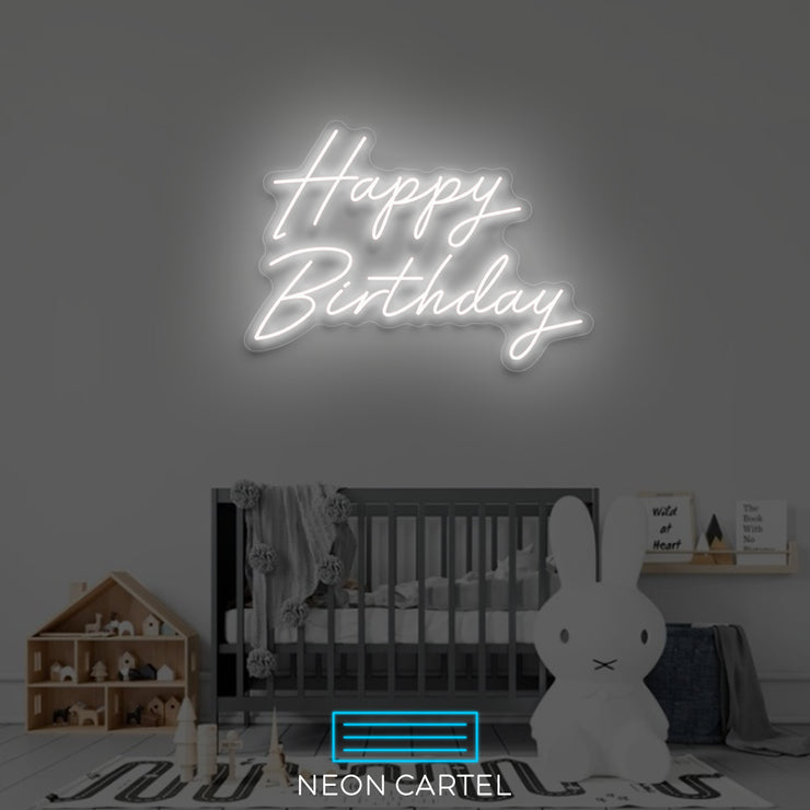 Happy Birthday Neon LED Sign