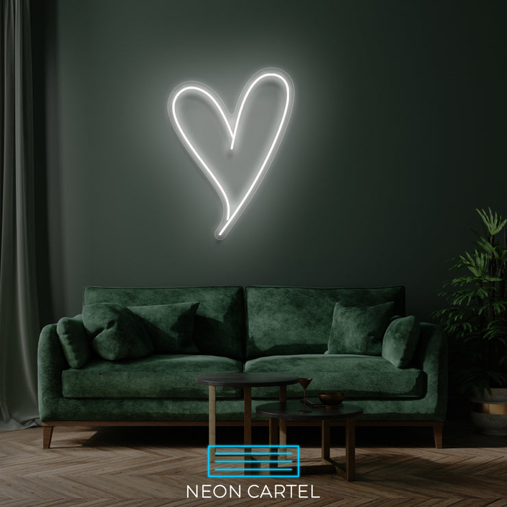 Heart Love Neon LED Sign