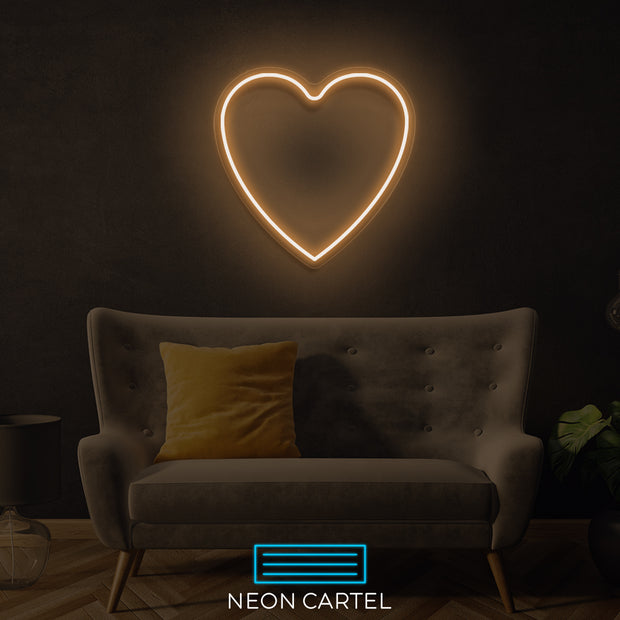 Love Heart Neon LED Sign