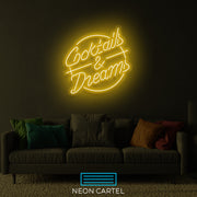 Cocktails & Dreams Neon LED Sign