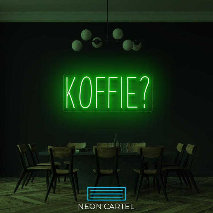 Koffie? Neon LED Sign