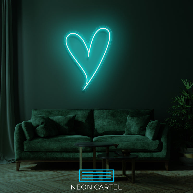 Heart Love Neon LED Sign