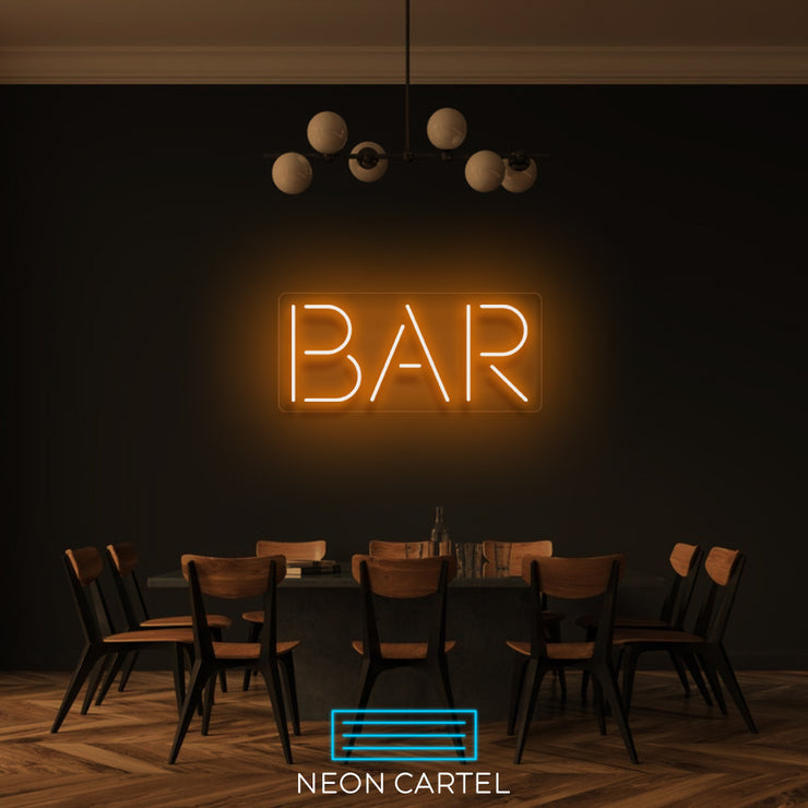 BAR Neon LED Sign