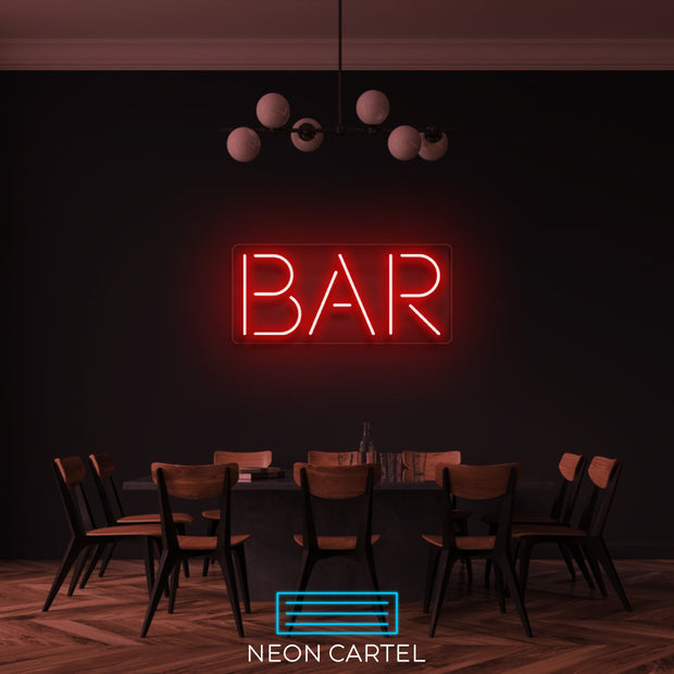 BAR Neon LED Sign