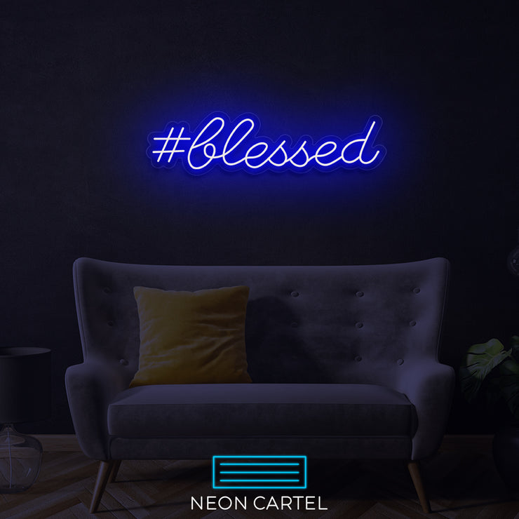 #Blessed Neon LED Sign