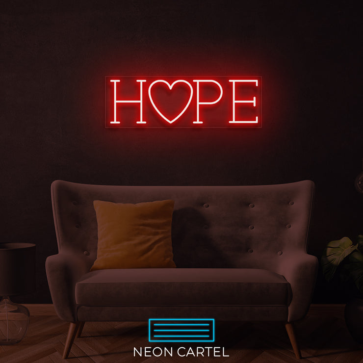 HOPE Neon LED Sign