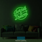 Cocktails & Dreams Neon LED Sign