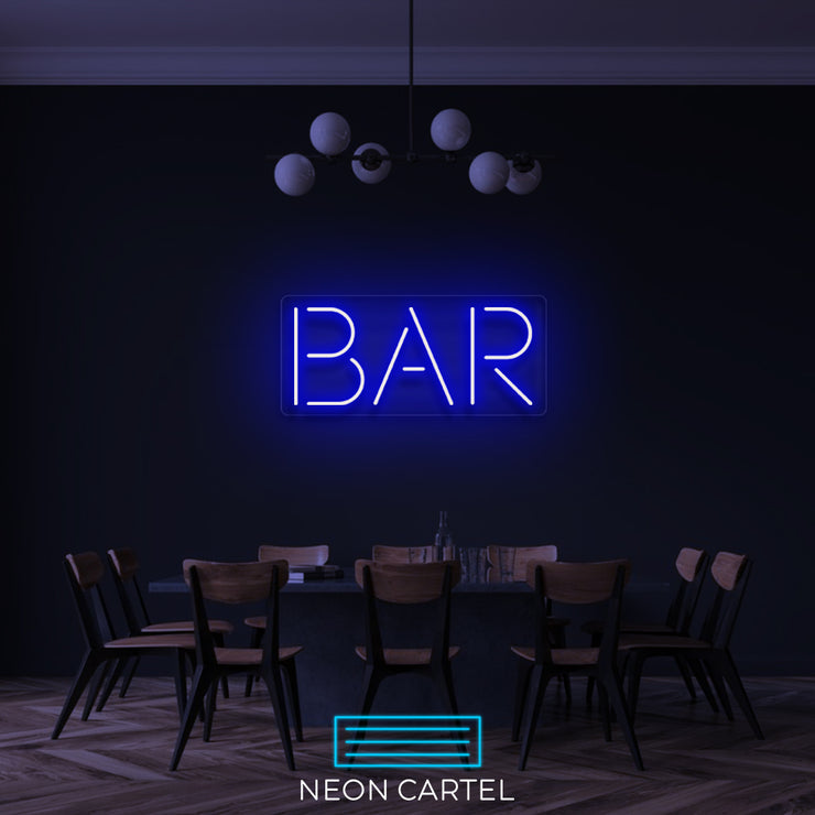 BAR Neon LED Sign