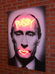 Limited Edition Vladimir Putin Pussy by van Goghsky Neon LED Sign