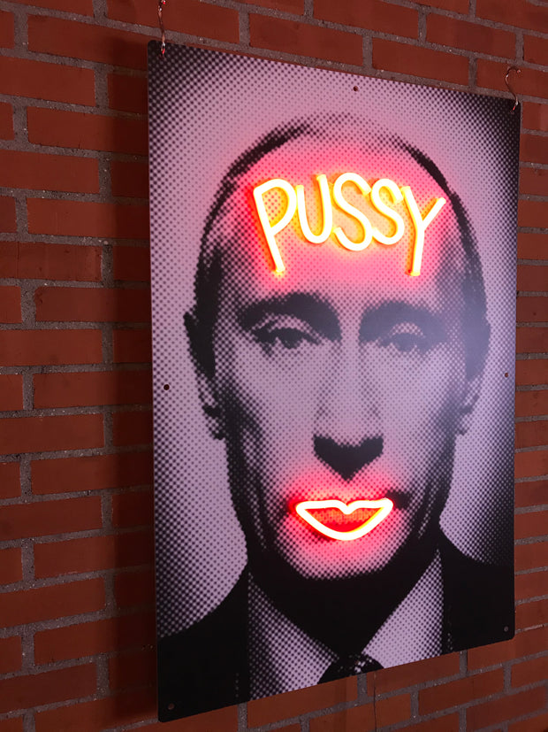 Limited Edition Vladimir Putin Pussy by van Goghsky Neon LED Sign