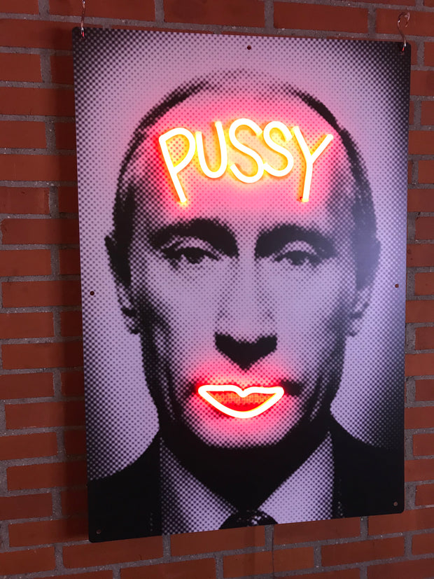 Limited Edition Vladimir Putin Pussy by van Goghsky Neon LED Sign