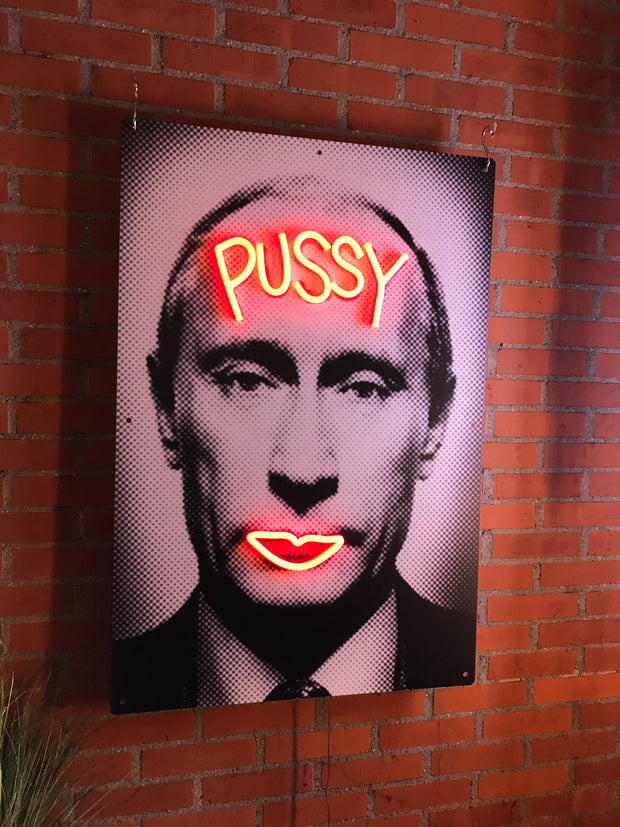 Limited Edition Vladimir Putin Pussy by van Goghsky Neon LED Sign