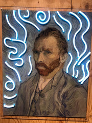 Limited Edition Van Gogh Self Portrait by van Goghsky Neon LED Sign