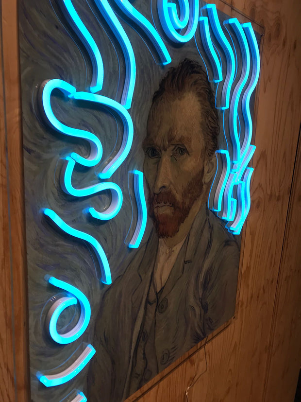 Limited Edition Van Gogh Self Portrait by van Goghsky Neon LED Sign