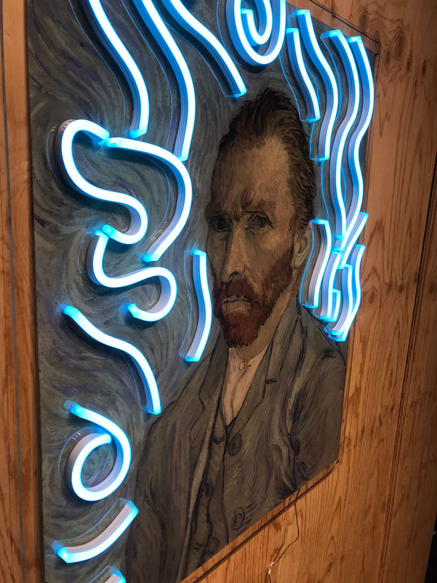 Limited Edition Van Gogh Self Portrait by van Goghsky Neon LED Sign