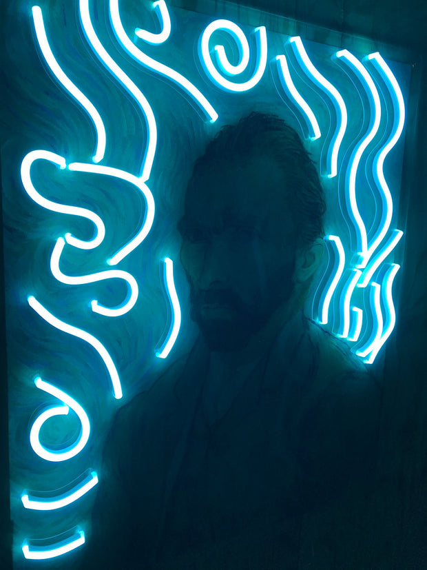 Limited Edition Van Gogh Self Portrait by van Goghsky Neon LED Sign