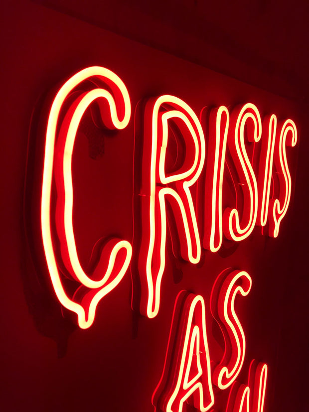 Limited Edition van Goghsky Crisis As Usual - After Banksy Neon LED Sign