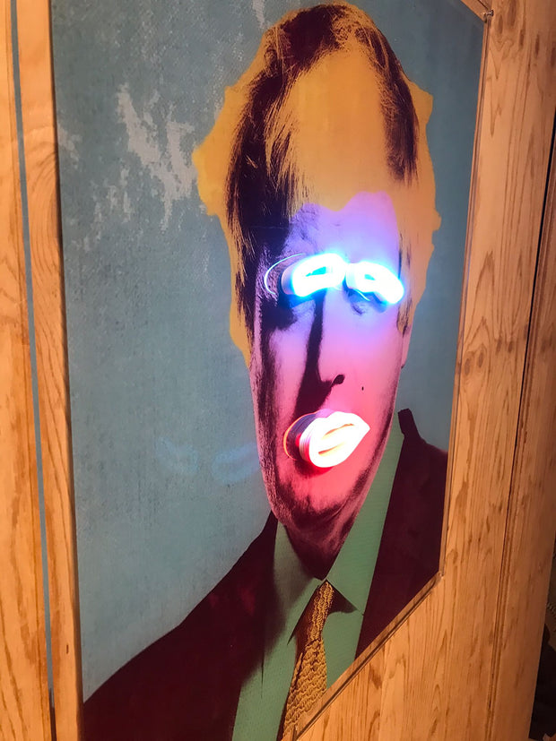 Limited Edition Boris Johnson Self Portrait by van Goghsky Neon LED Sign