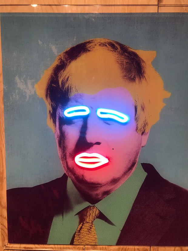 Limited Edition Boris Johnson Self Portrait by van Goghsky Neon LED Sign