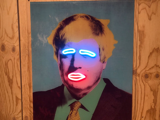 Limited Edition Boris Johnson Self Portrait by van Goghsky Neon LED Sign