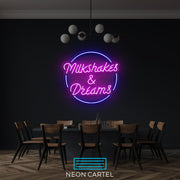 Milkshakes & Dreams Neon Led Sign