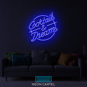 Cocktails & Dreams Neon LED Sign