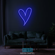 Heart Love Neon LED Sign