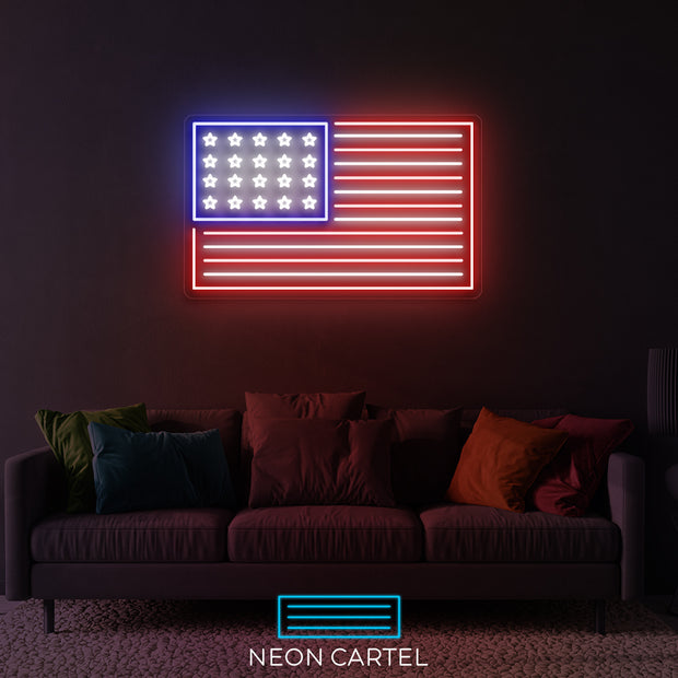 United States of America Neon LED Sign