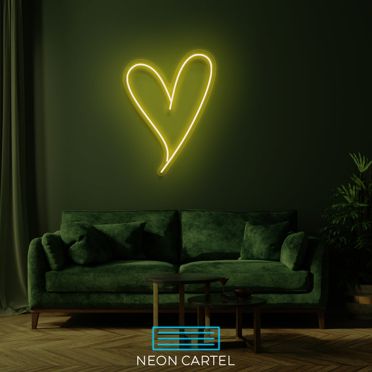 Heart Love Neon LED Sign