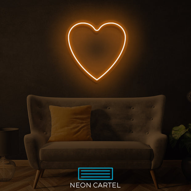 Love Heart Neon LED Sign