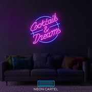 Cocktails & Dreams Neon LED Sign