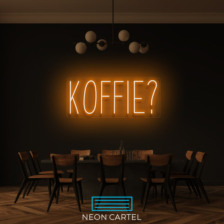 Koffie? Neon LED Sign