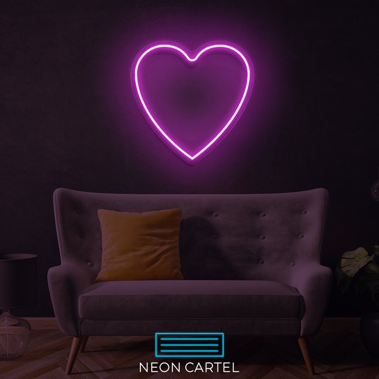 Love Heart Neon LED Sign