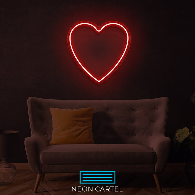 Love Heart Neon LED Sign