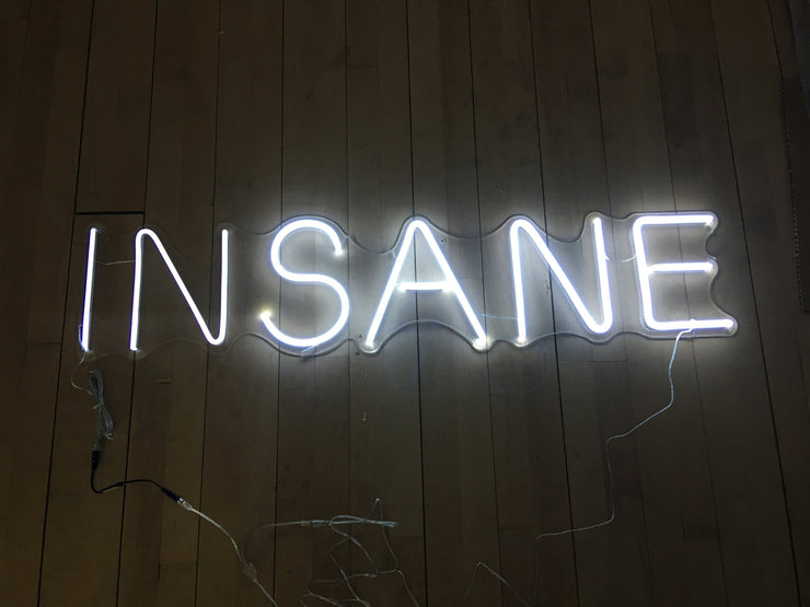 Insane Neon Sign, Insane LED Neon Light, Insane Sign Neon Flex Light, Insane Sign Neon Lamp, Custom Insane Neon Sign, Living Room Neon Décor