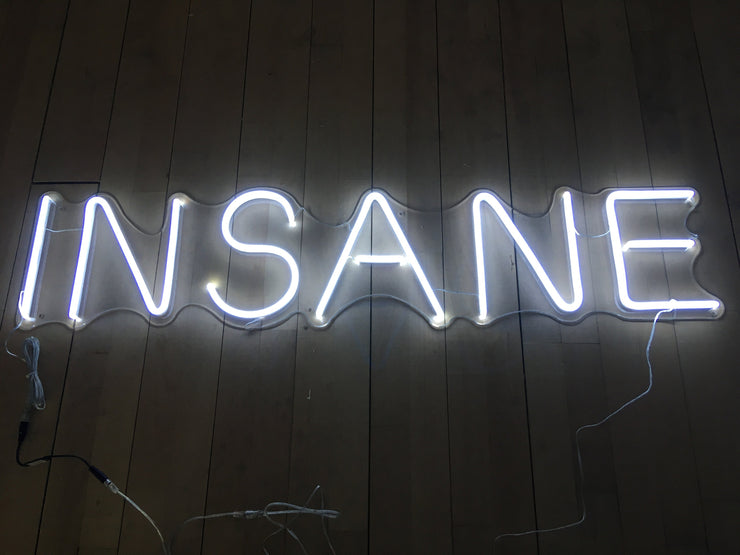 Insane Neon Sign, Insane LED Neon Light, Insane Sign Neon Flex Light, Insane Sign Neon Lamp, Custom Insane Neon Sign, Living Room Neon Décor