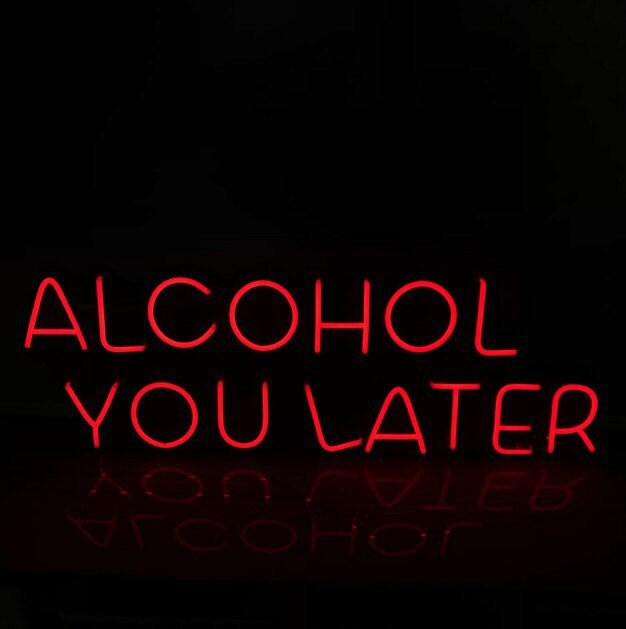 Alcohol You Later Neon LED Sign