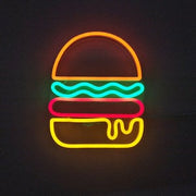 Cheeseburger Hamburger Neon LED Sign