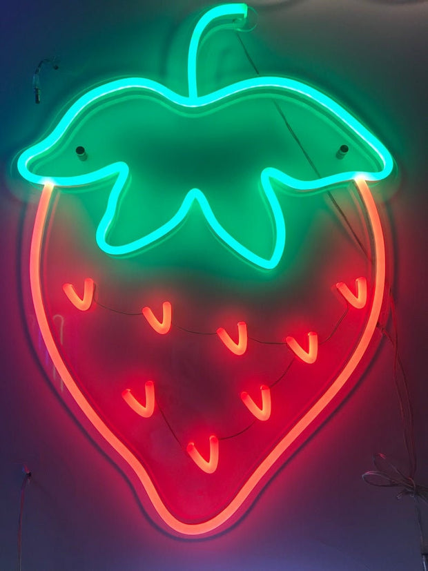 Strawberry Neon LED Sign