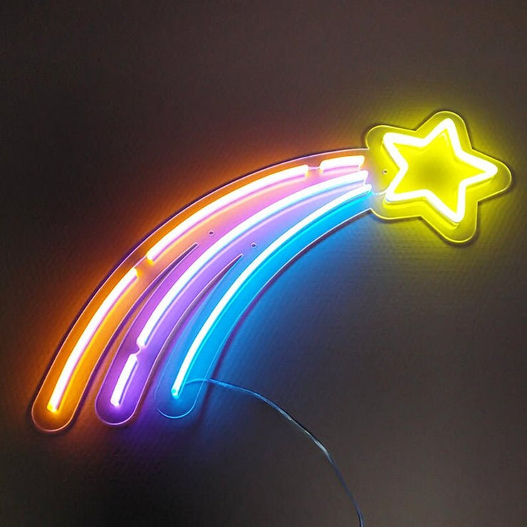 Falling Star Neon LED Sign